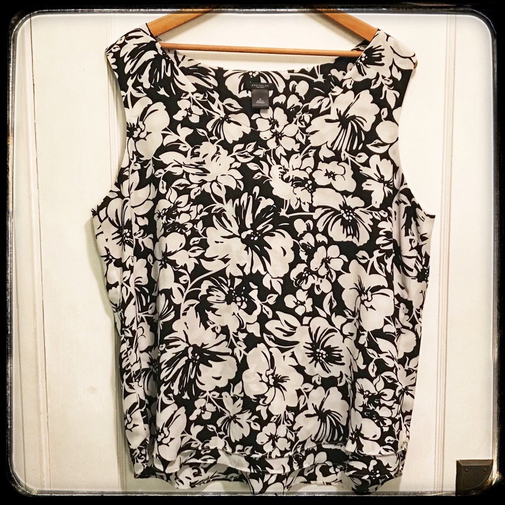 Ann Taylor Factory Floral Tank Top Size XL